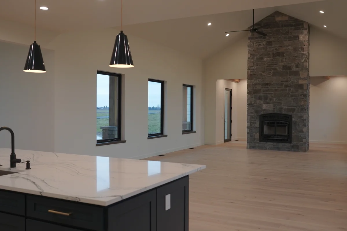 Custom home completed laundry room Kalispell
