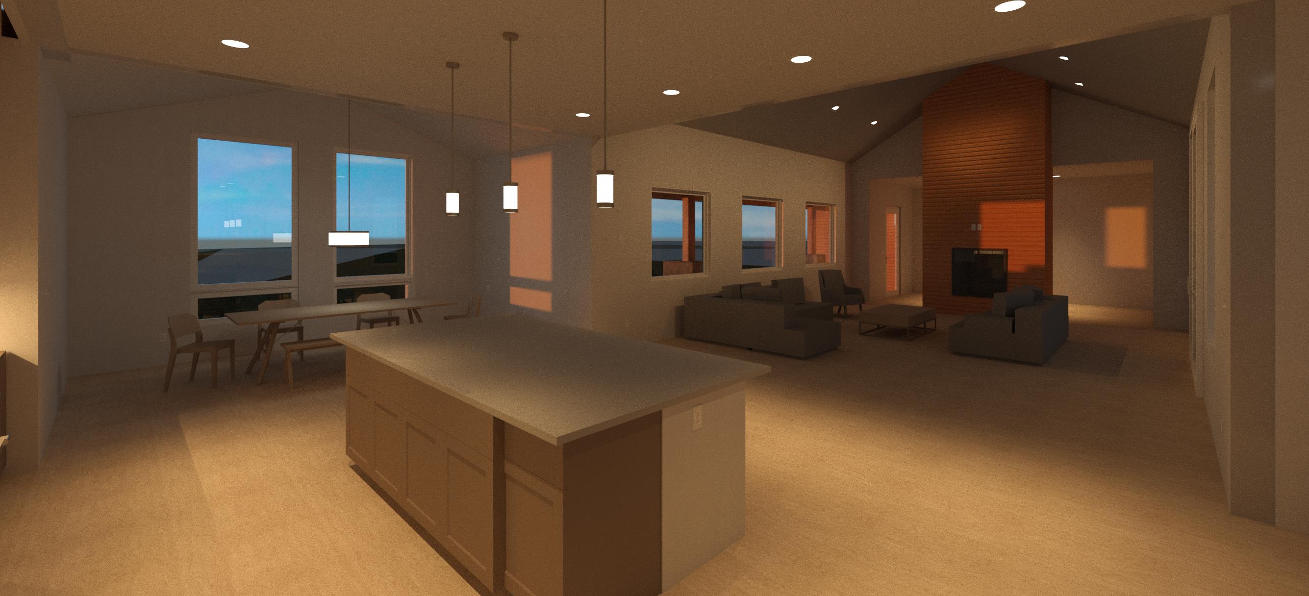 Porter Ranch 7 Kitchen Render