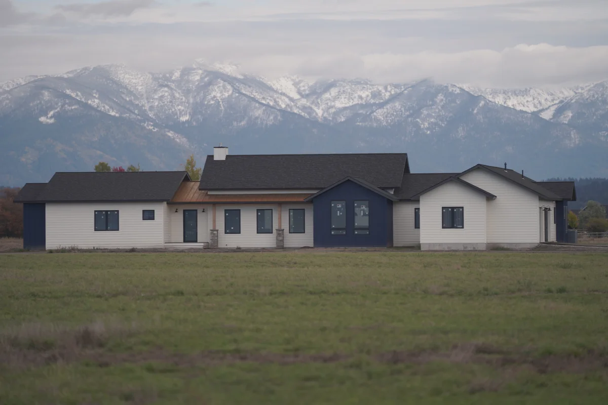 October 2025 custom home construction progress in Kalispell Montana