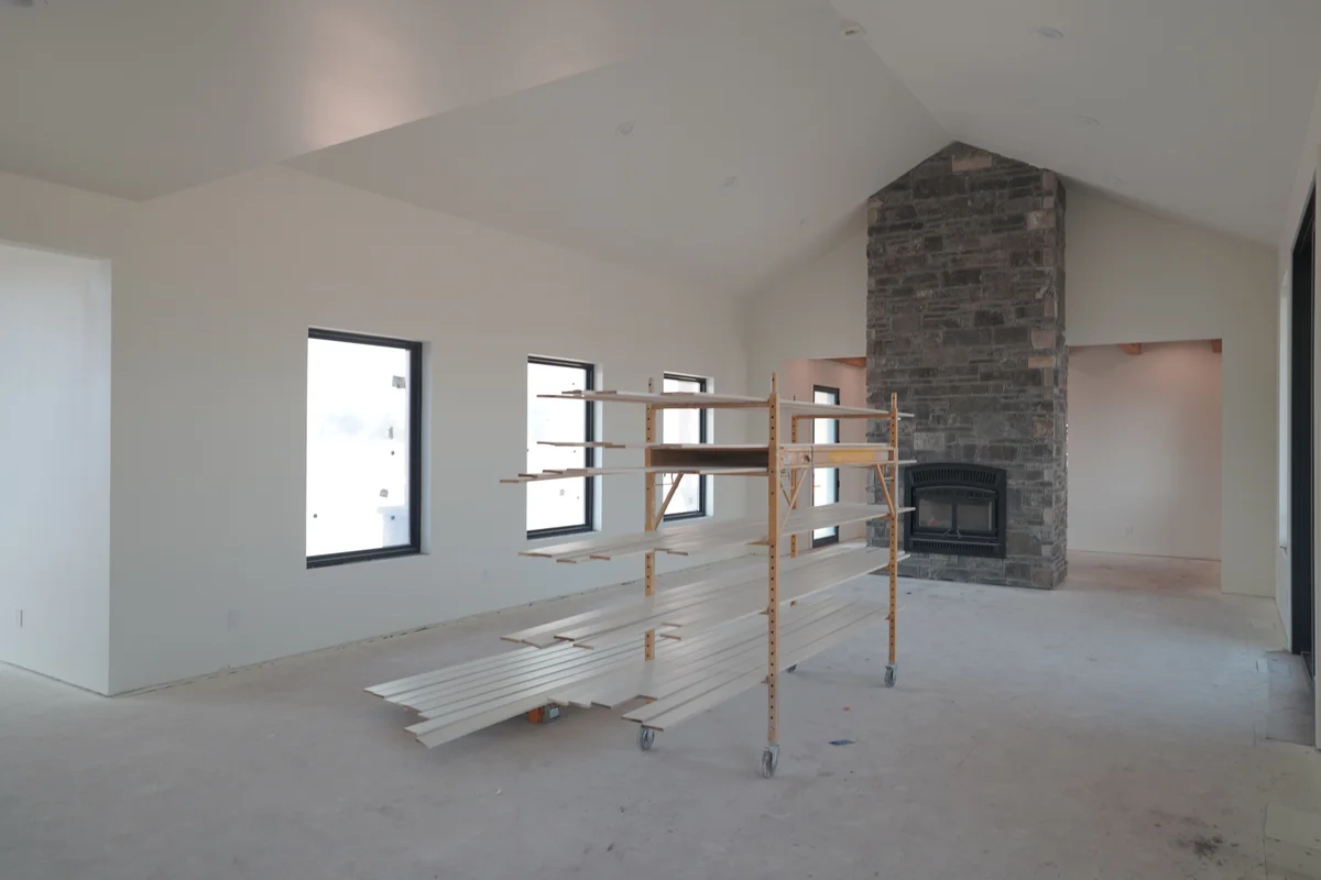 September 2025 custom home construction progress in Kalispell Montana