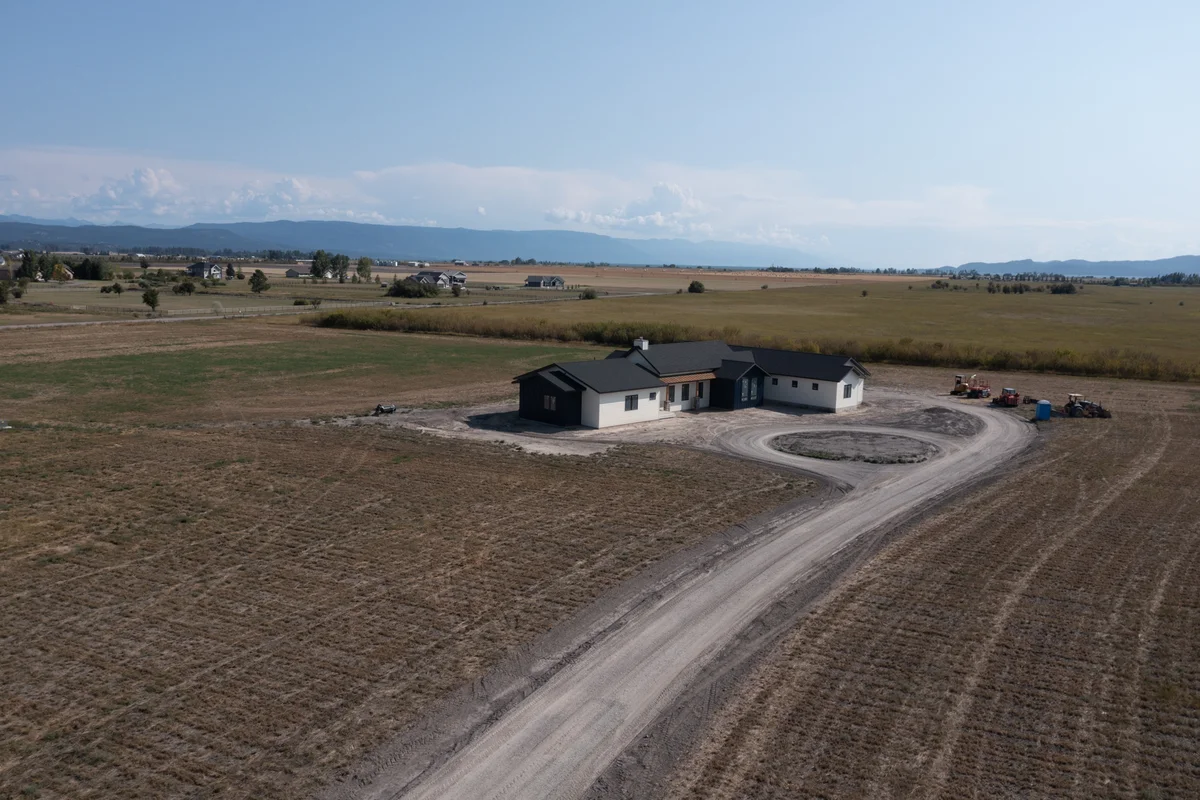 New construction home finishing work Bigfork