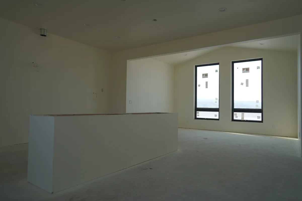 New construction home interior finishing Kalispell